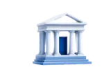 Il·lustració d'un edifici bancari